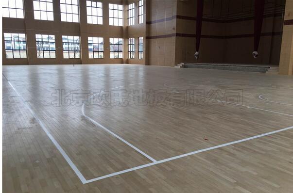 福州雷甸镇中心小学篮球馆木地板案例